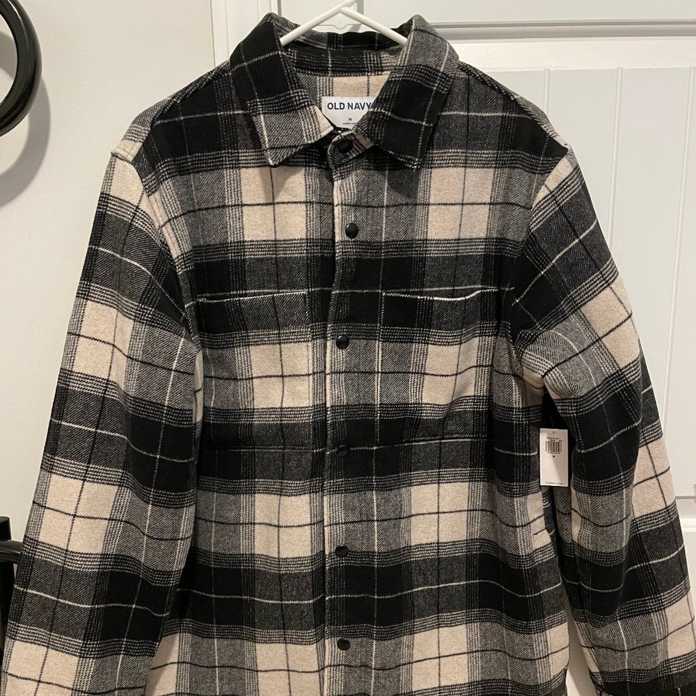 Old navy Soft-Brushed Sherpa-Lined Shacket for Men